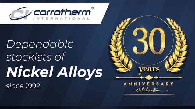 Corrotherm International, Dependable Stockists of Nickel Alloys since 1992