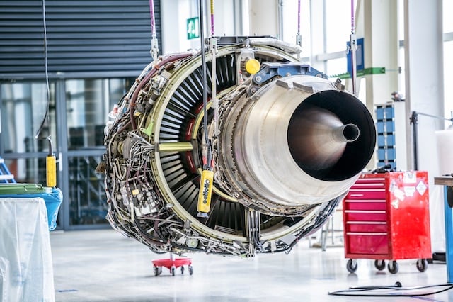 Product Focus – INCONEL alloy 718 | View of a aeroplane engine being serviced